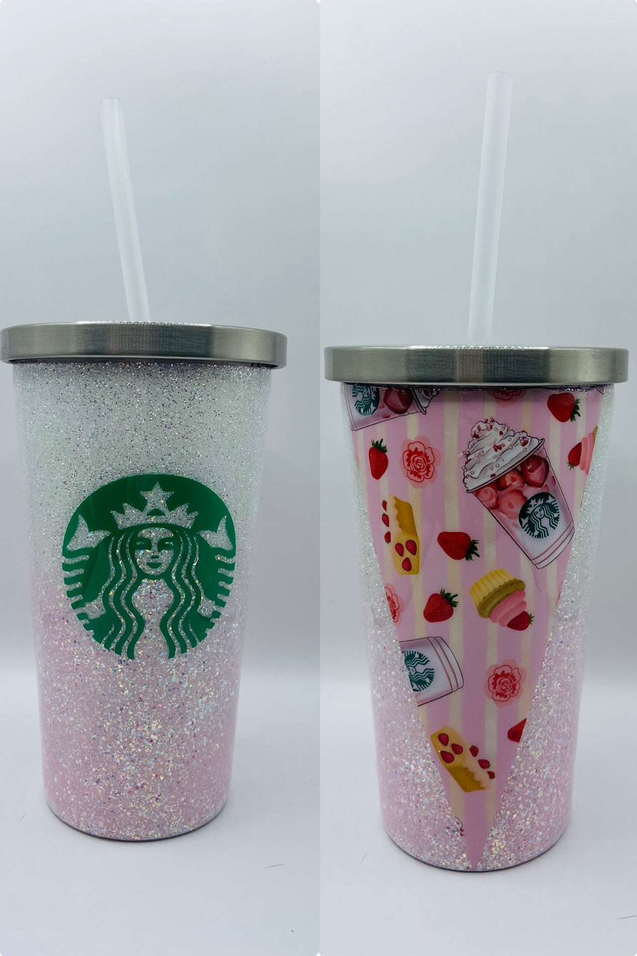 Pink Cold Cup Epoxy Tumbler