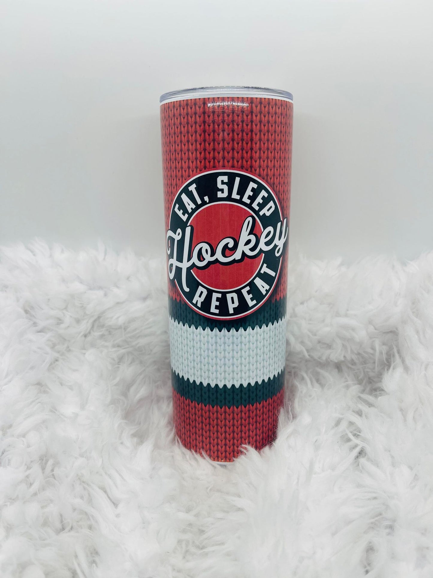 Eat Sleep Hockey Red