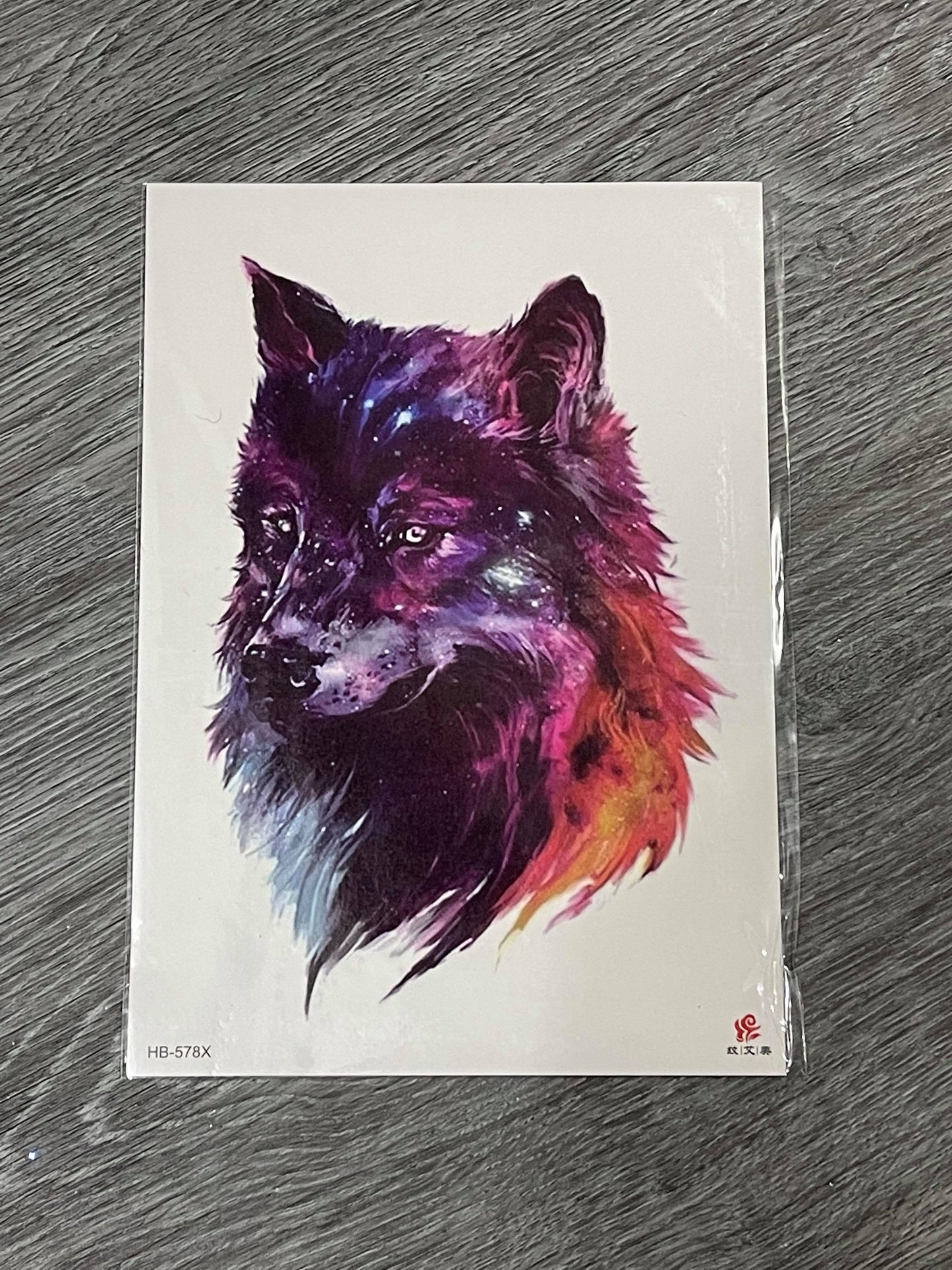 Colourful Fox Tattoo - HB578