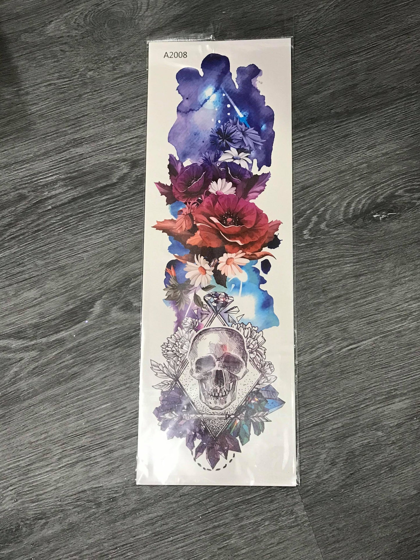 Daisy Skull Tattoo - A2008