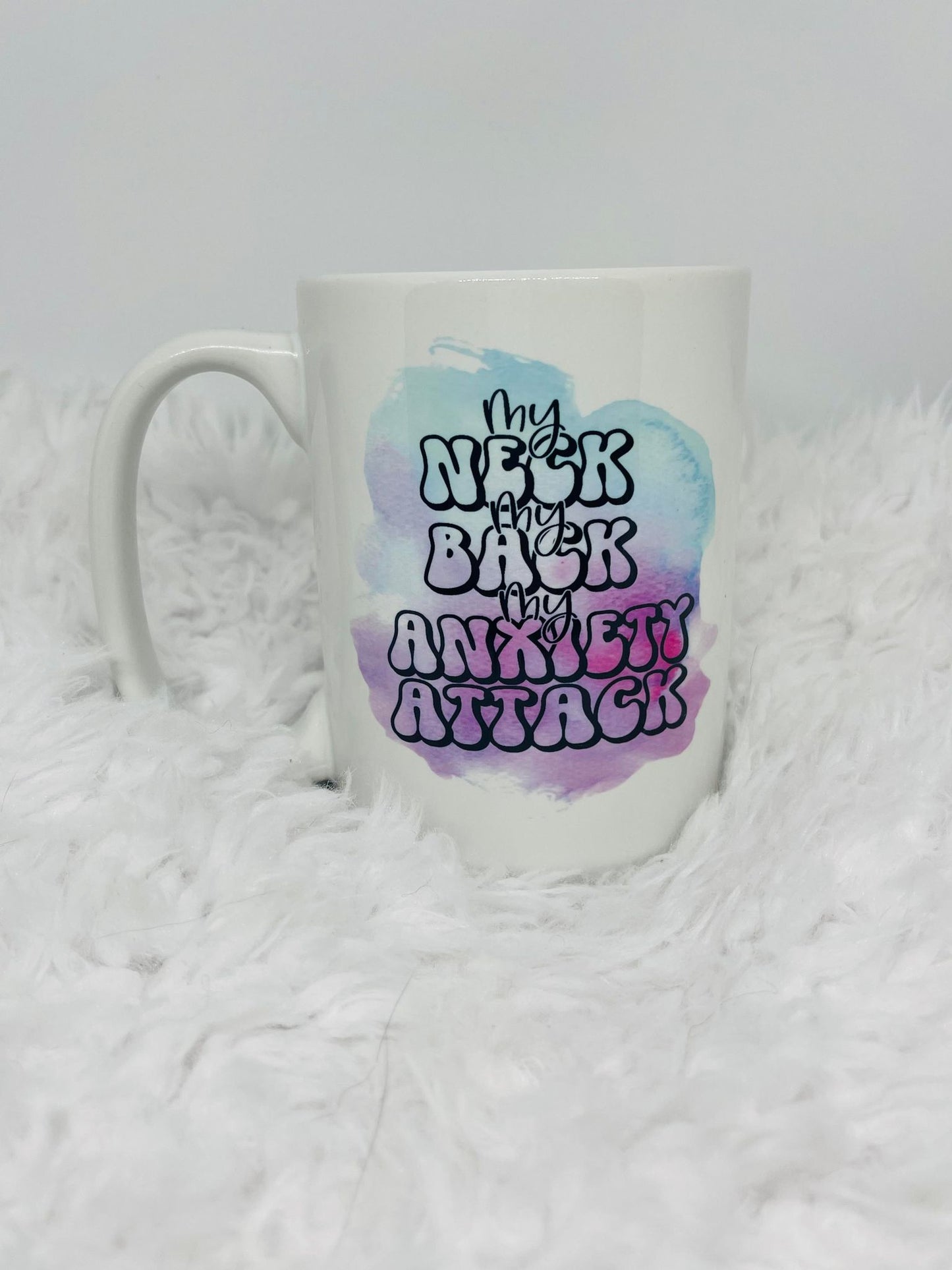 My Neck My Back Blue Purple Mug