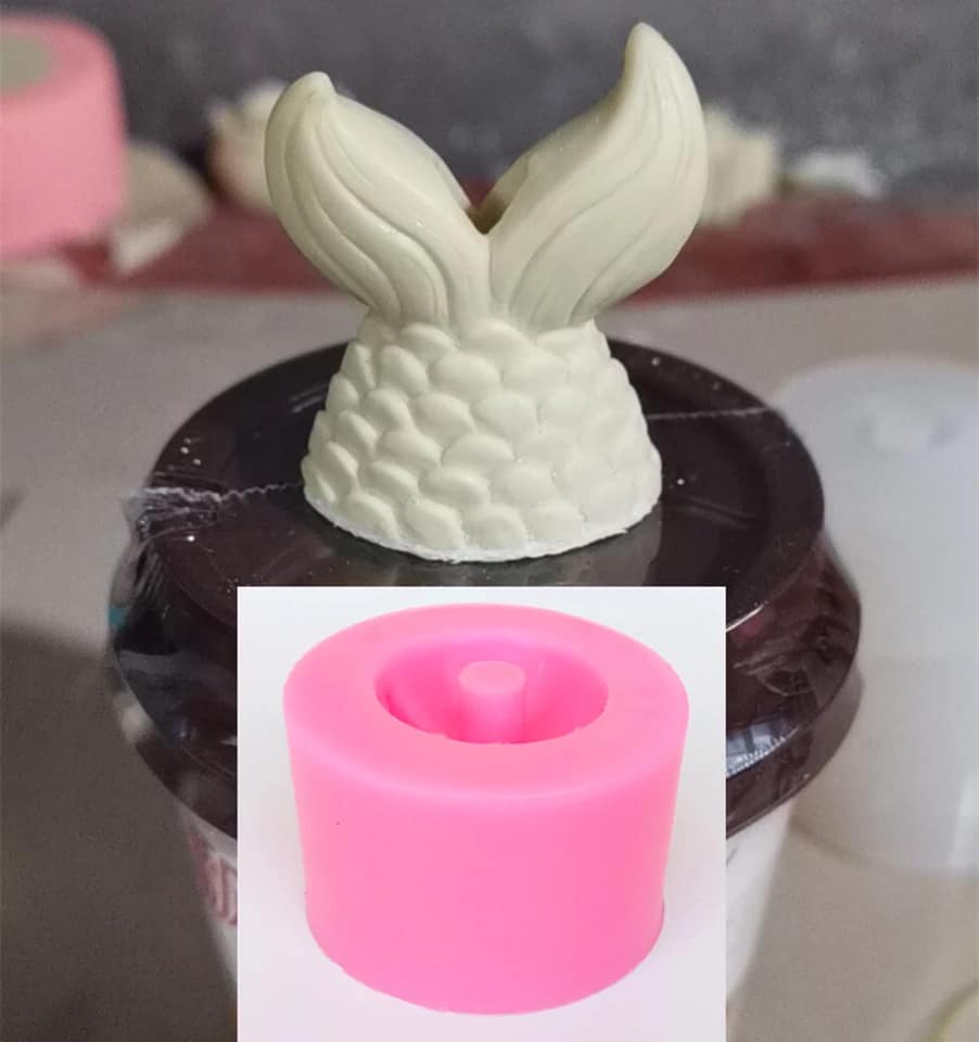 Mermaid Straw Topper Mold
