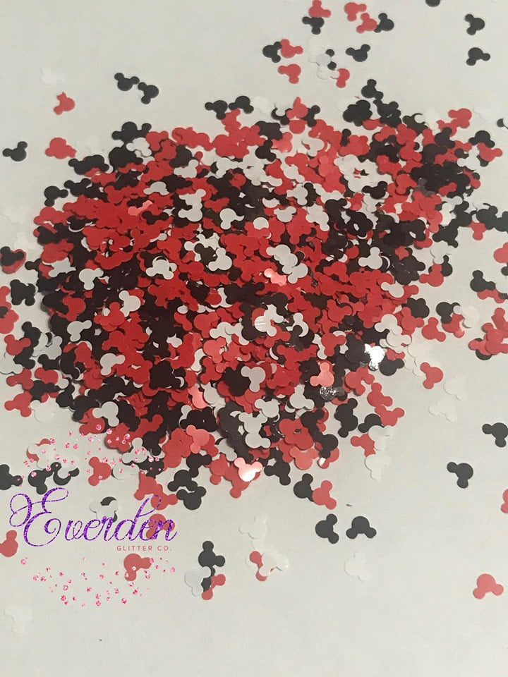 Mouse Heads - Red Black White