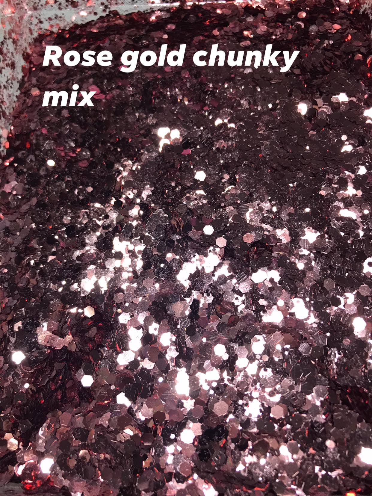 Rose Gold Chunky Mix