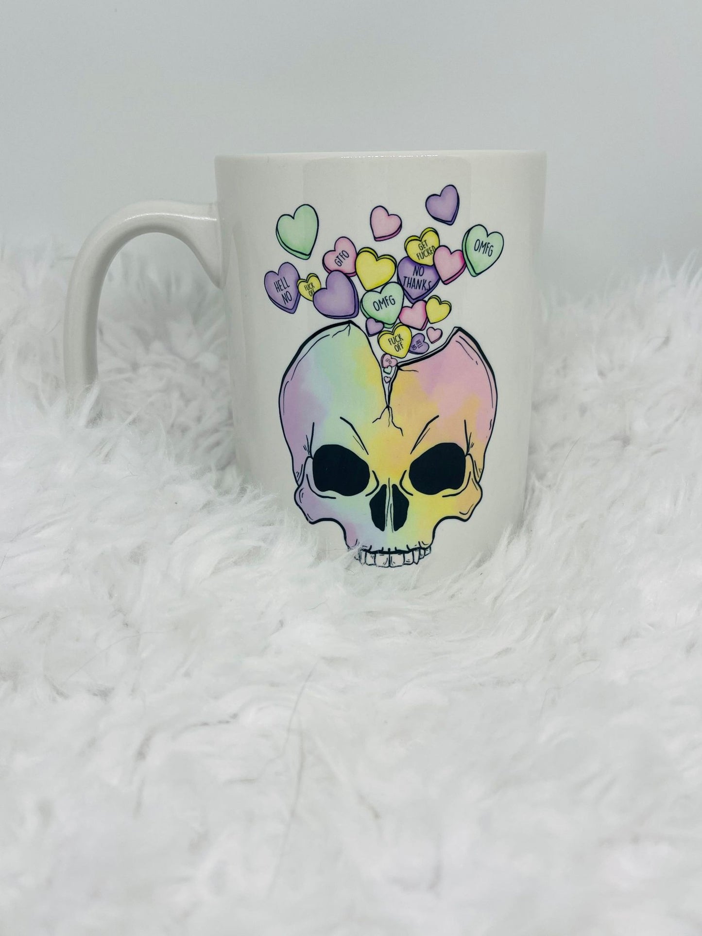 Vday Skull Vulgar Mug