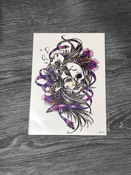 Broken Mask Tattoo - HB356