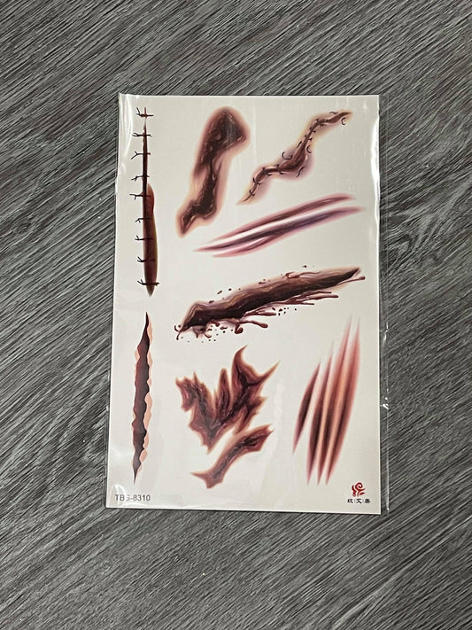 Cuts & Scrapes Tattoo #2 - TBS8310