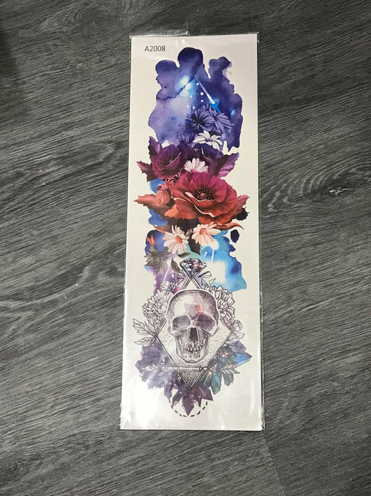 Daisy Skull Tattoo - A2008