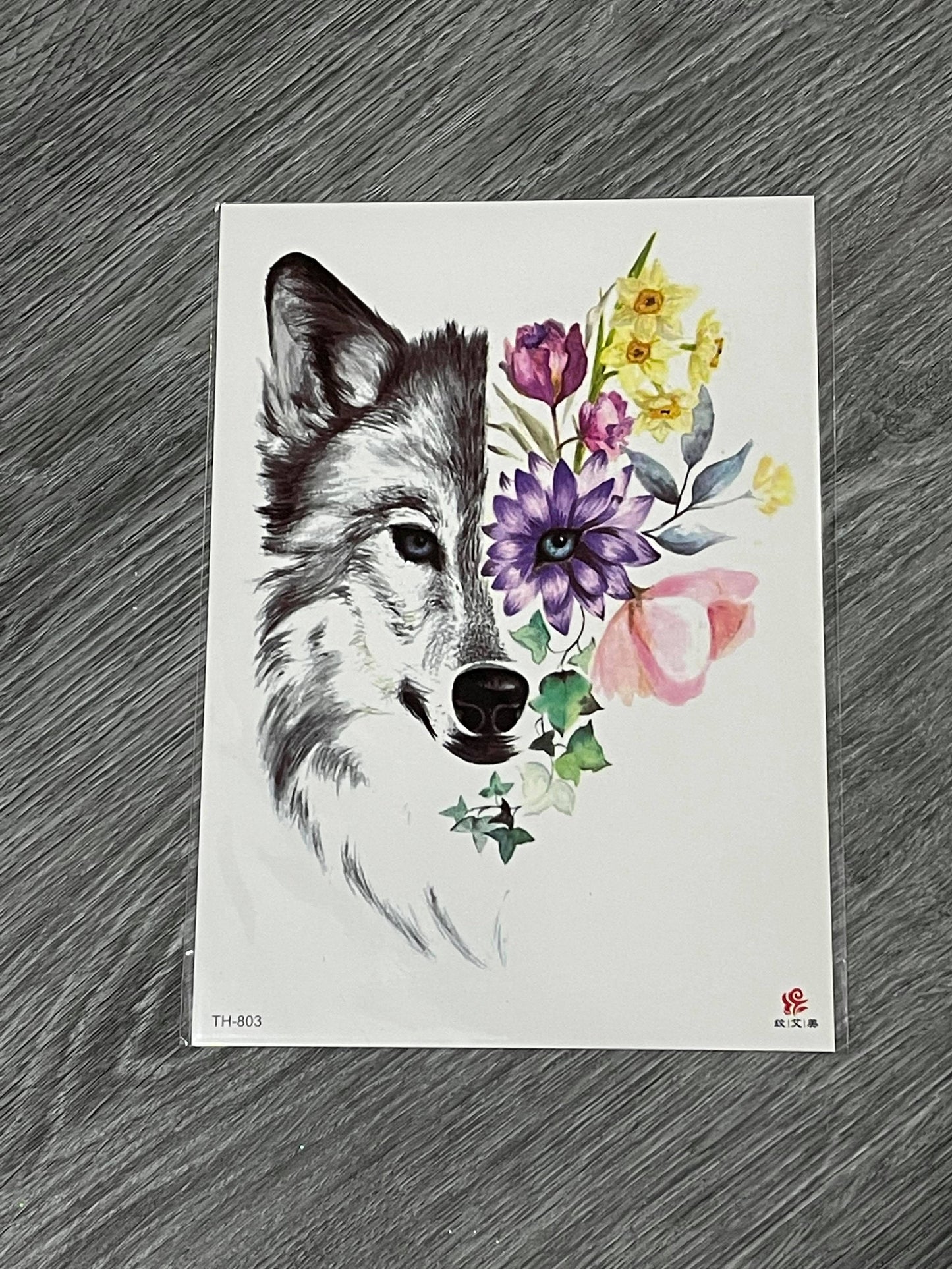 Fox Flower Tattoo - TH803