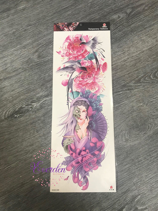 Hummingbird Zombie Tattoo - WAM308