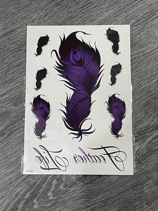 Peacock Feathers Tattoo - HB033