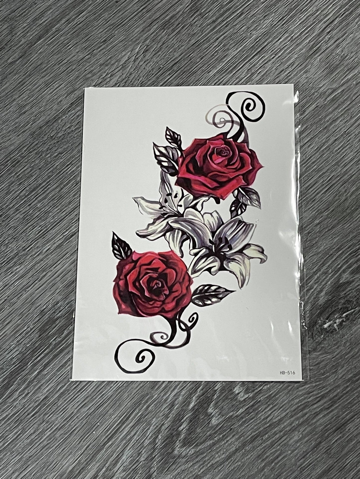 Red Roses Tattoo - HB516