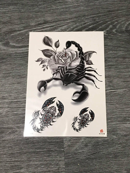 Rose Scorpion Tattoo - TH804