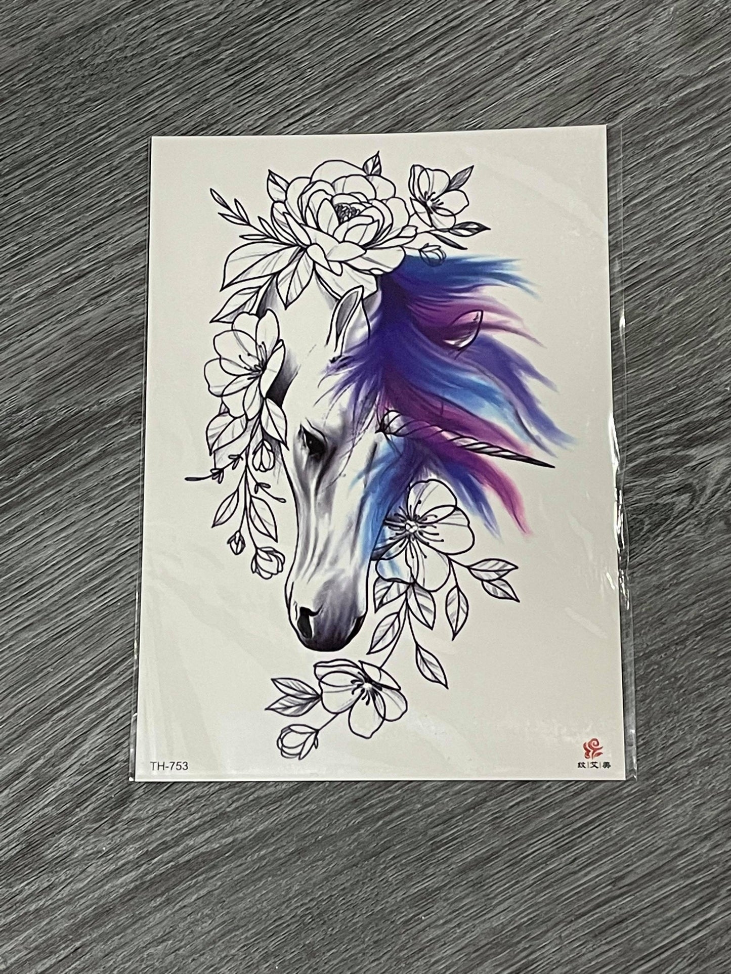 Unicorn Tattoo - TH753