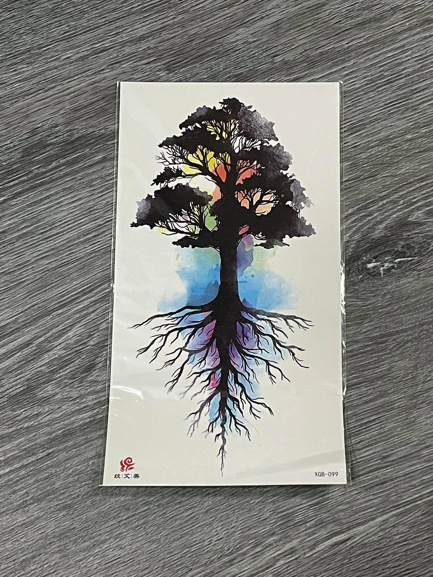 Watercolour Tree Tattoo - XQB099
