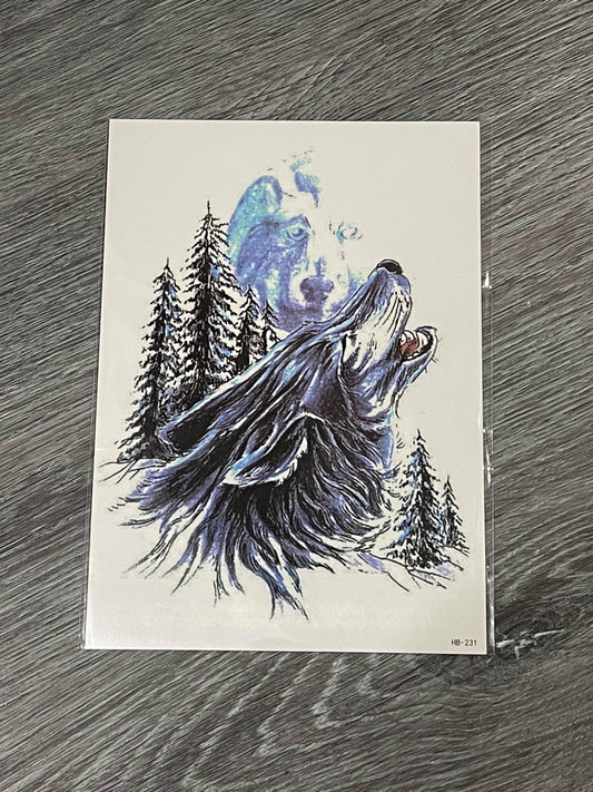 Wolf Bear Tattoo - HB231