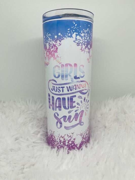 Girls Just Wanna Have Sun Tumbler
