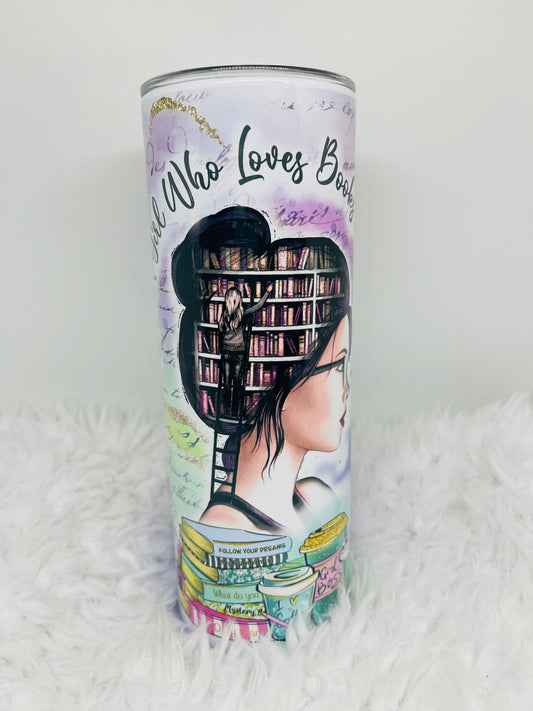 Just a Girl who Loves Books Tumbler
