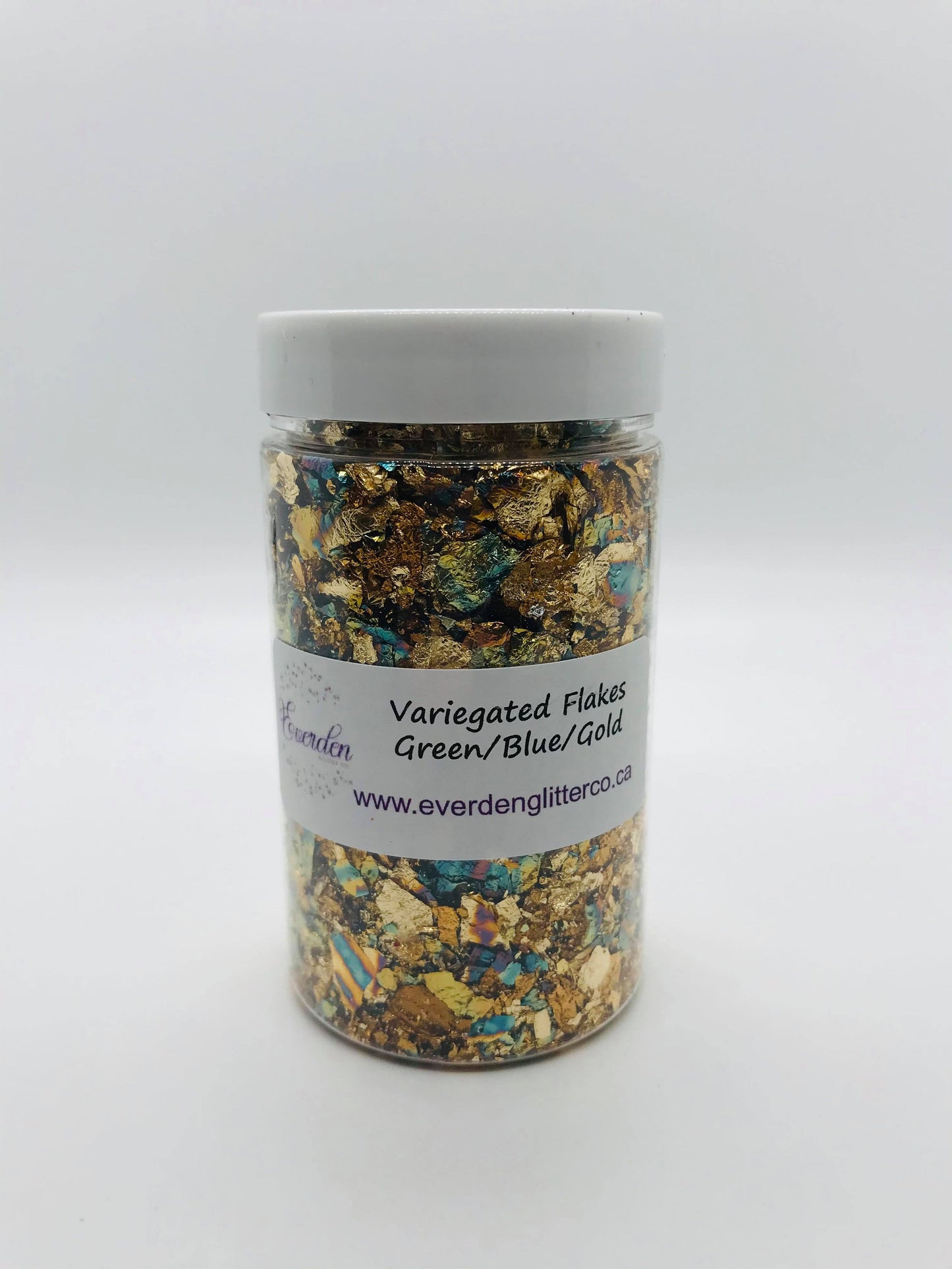 Green/Blue/Gold Variegated Foil Flakes