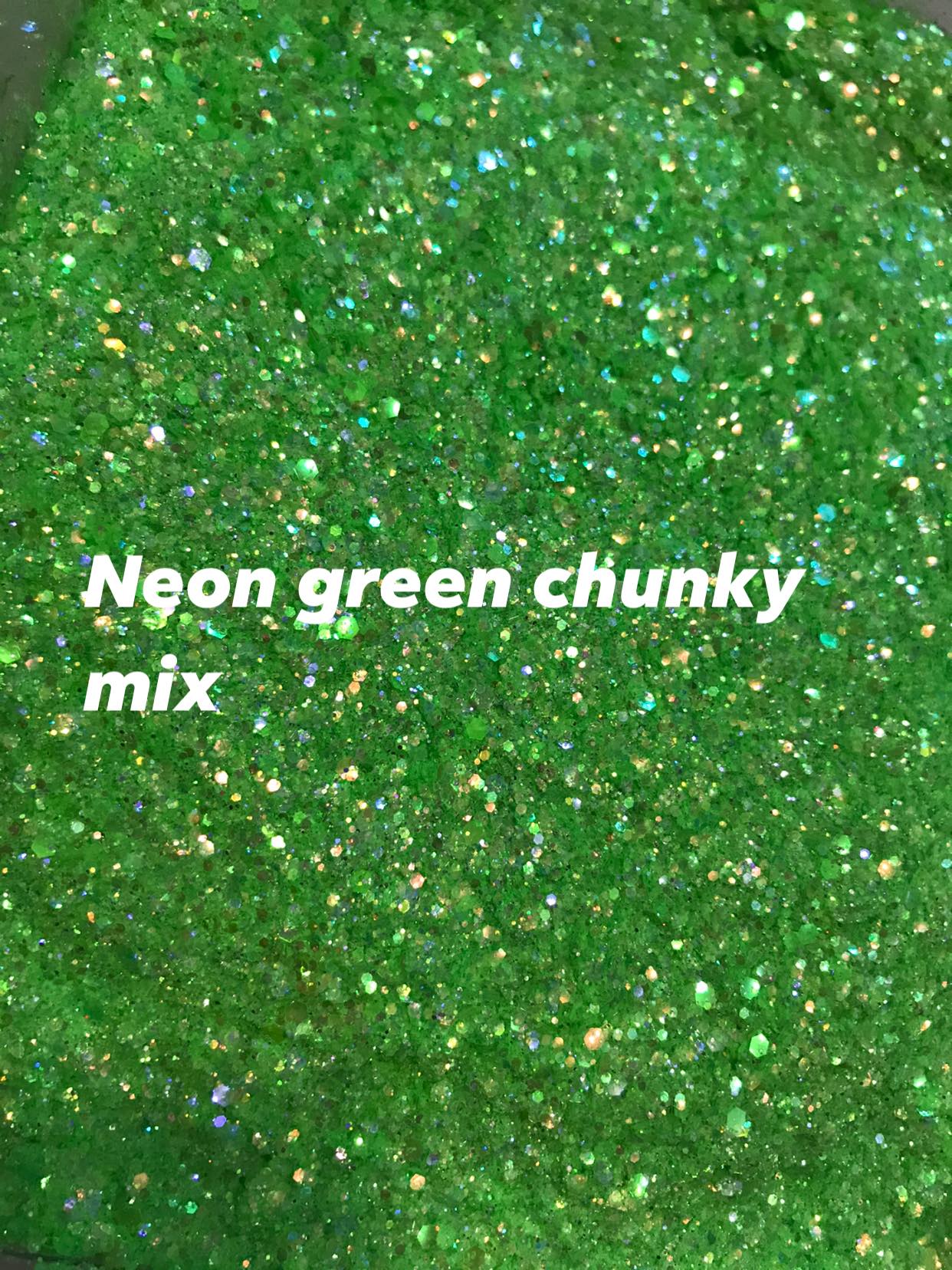 Neon Green Chunky Mix