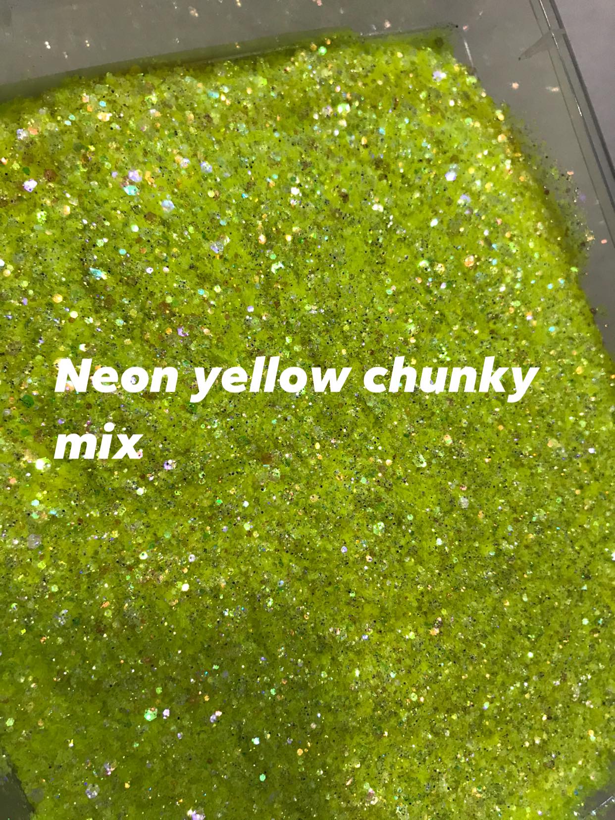 Neon Yellow Chunky Mix