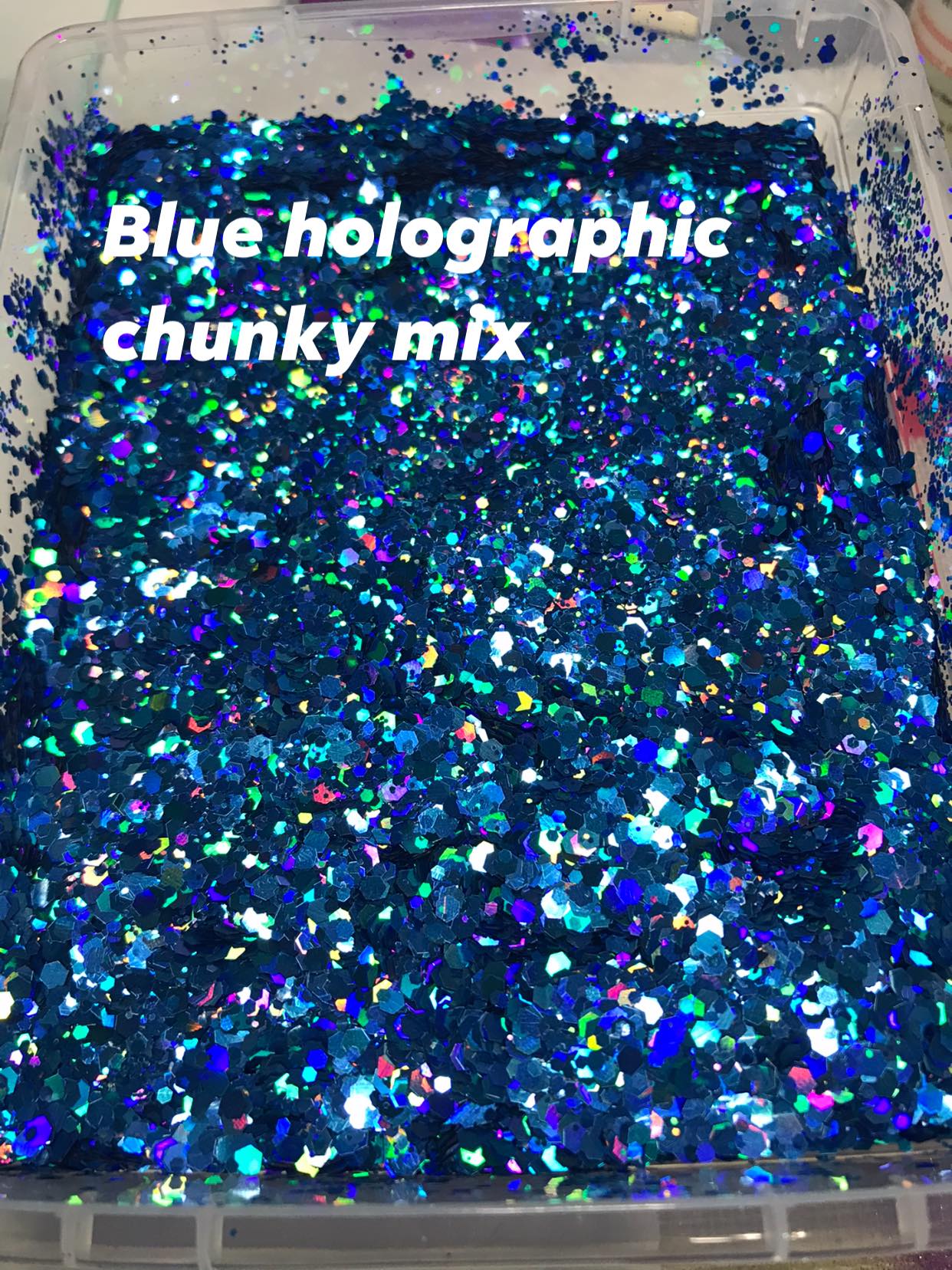 Blue Holo Chunky Mix