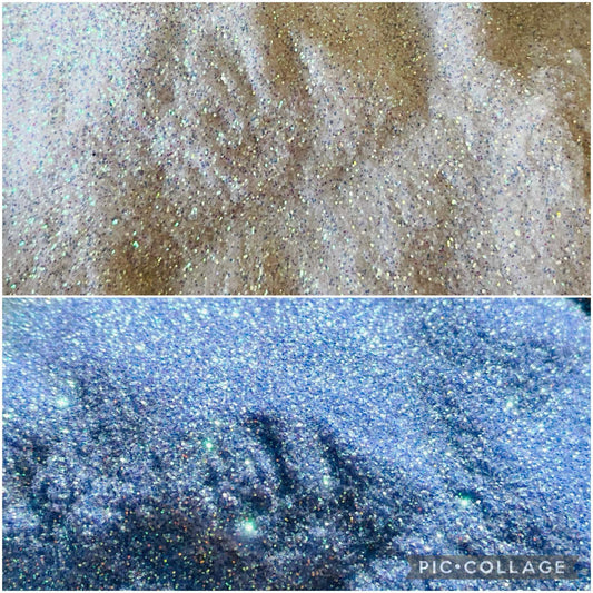 White to Blue UV Colour Changing Glitter