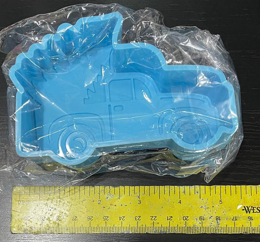 Truck with Tree Freshie Mold